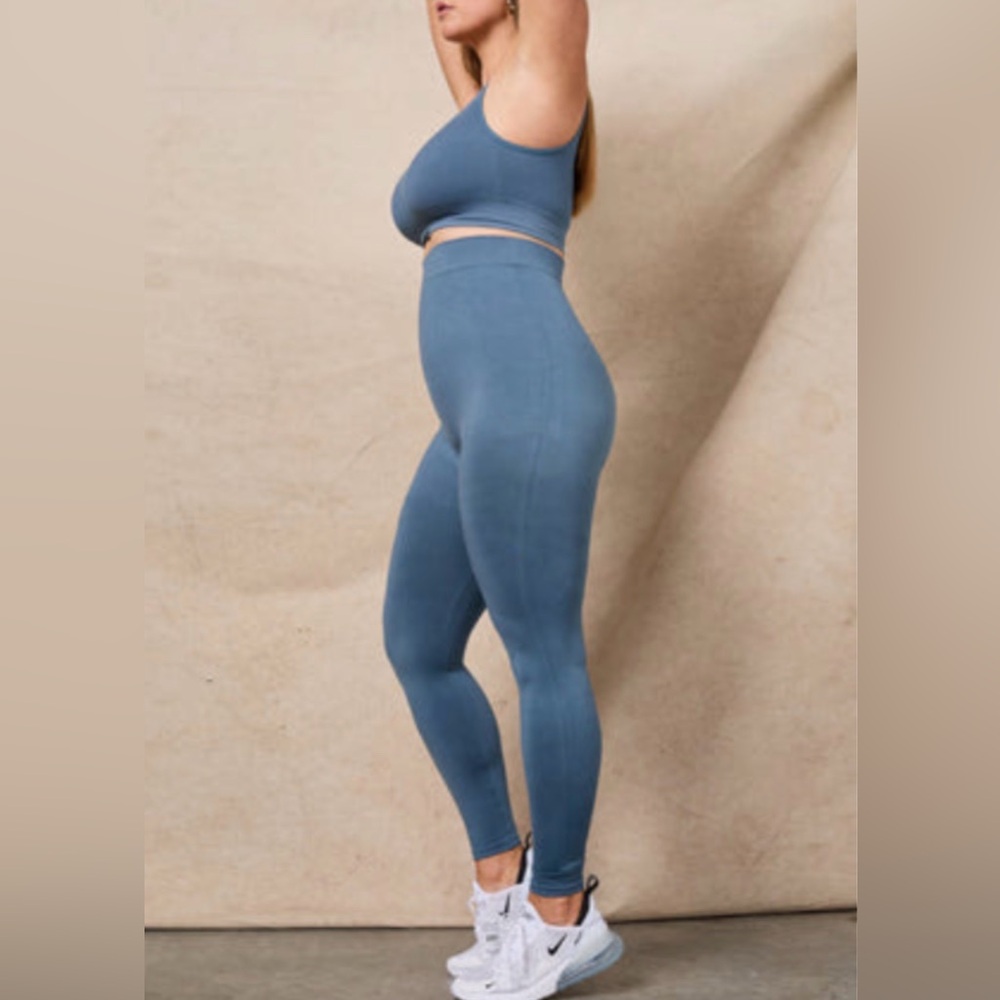 BLANQI Everyday Highwaist Postpartum and Nursing Support Leggings Oil Blue Large